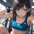 凄みのあるジムトレーナー 2枚目
