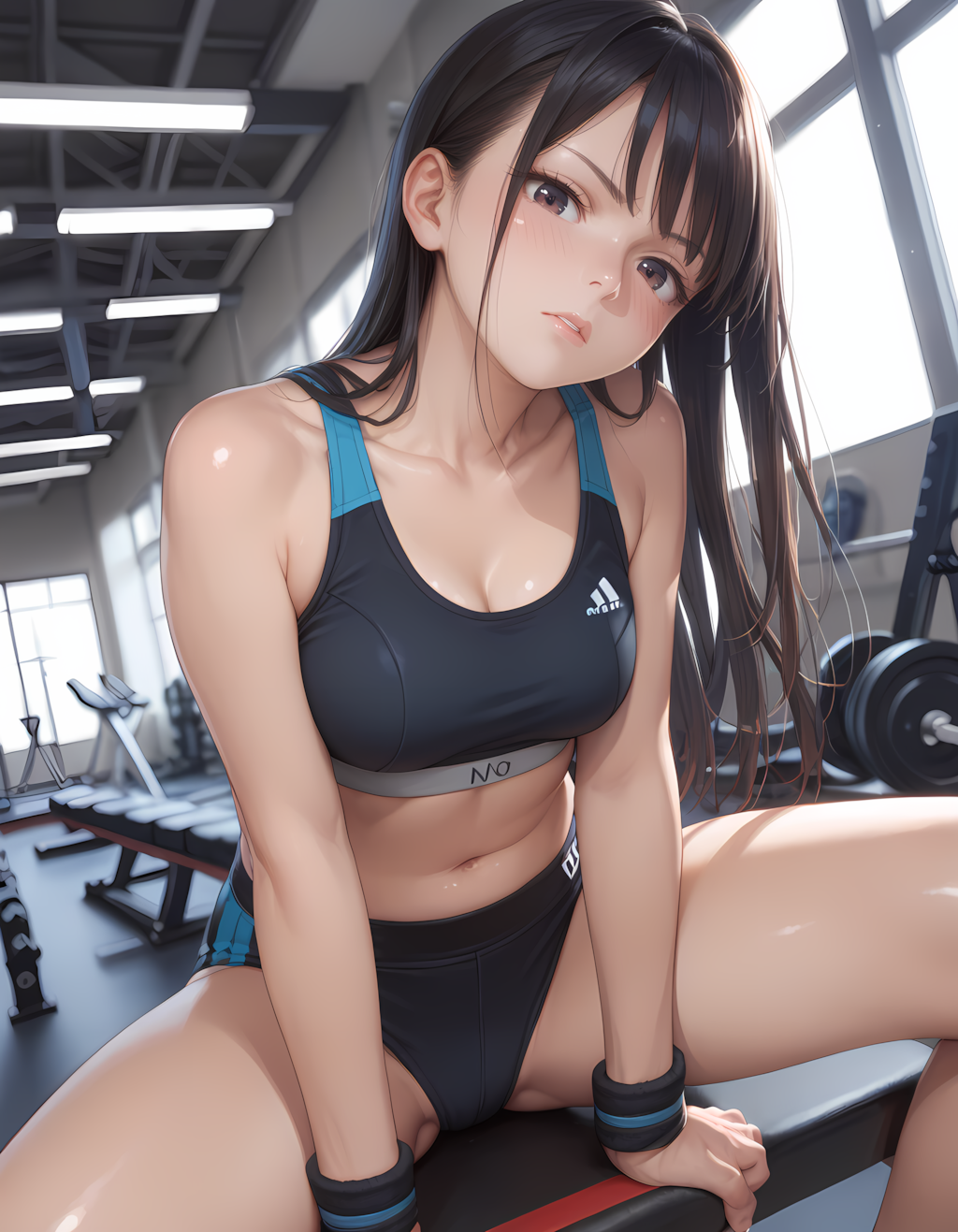 凄みのあるジムトレーナー