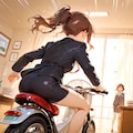オフィスでドライブ少女 8枚目