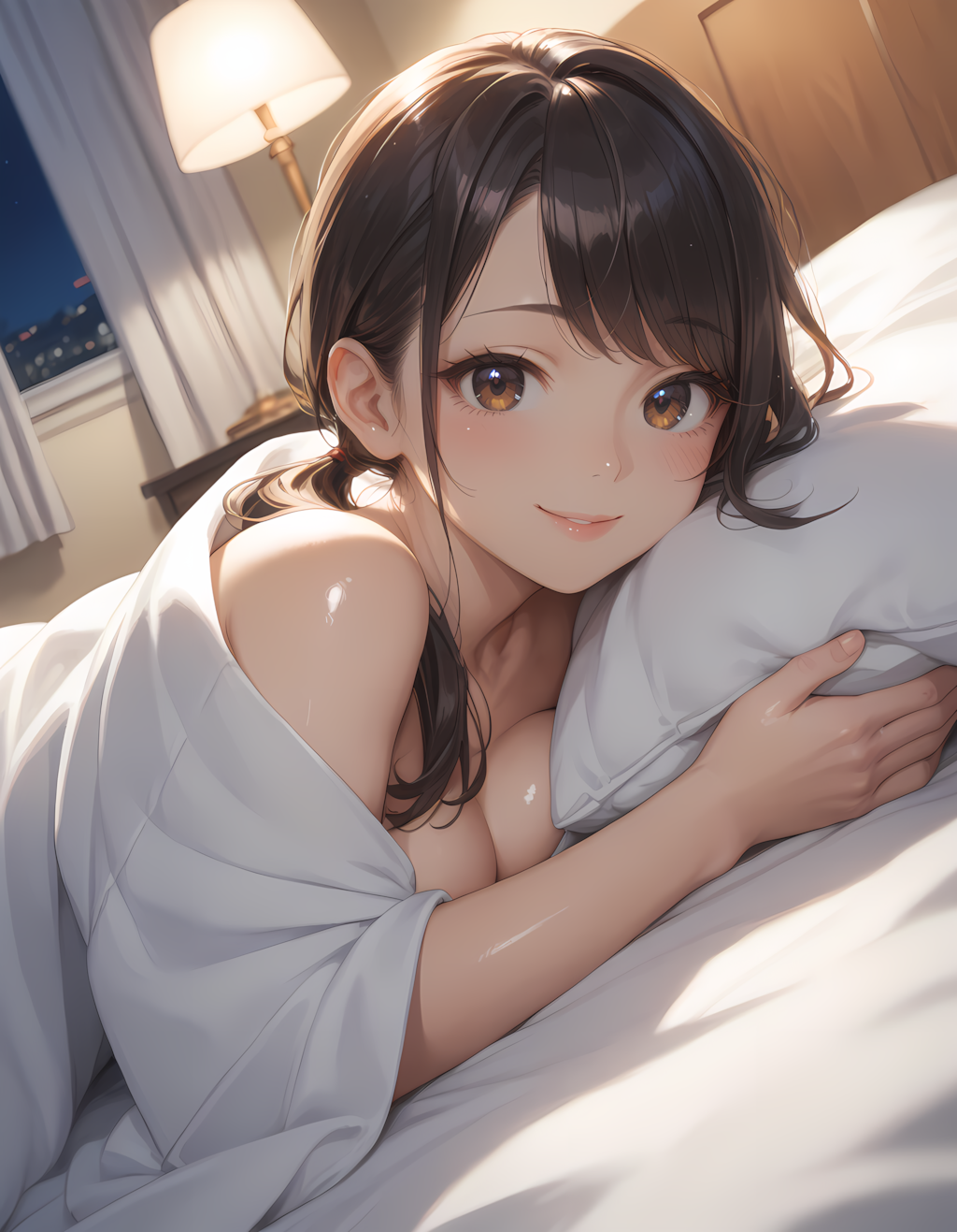 添い寝おくさん💕