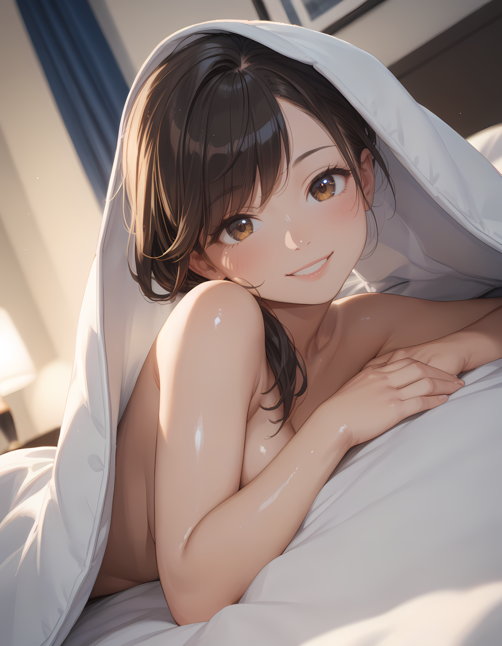 添い寝おくさん💕