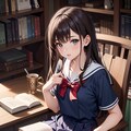 放課後読書 5枚目