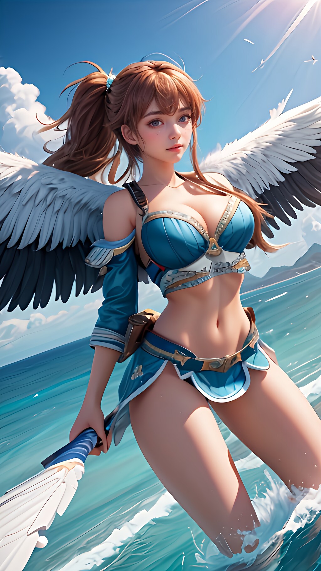 浮遊能力を持つ〝翼人〟:セントレイクに侵入