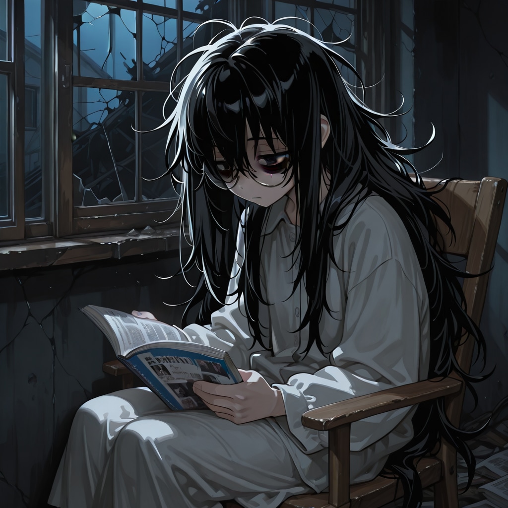 廃屋敷でお勉強 | の人気AIイラスト・グラビア