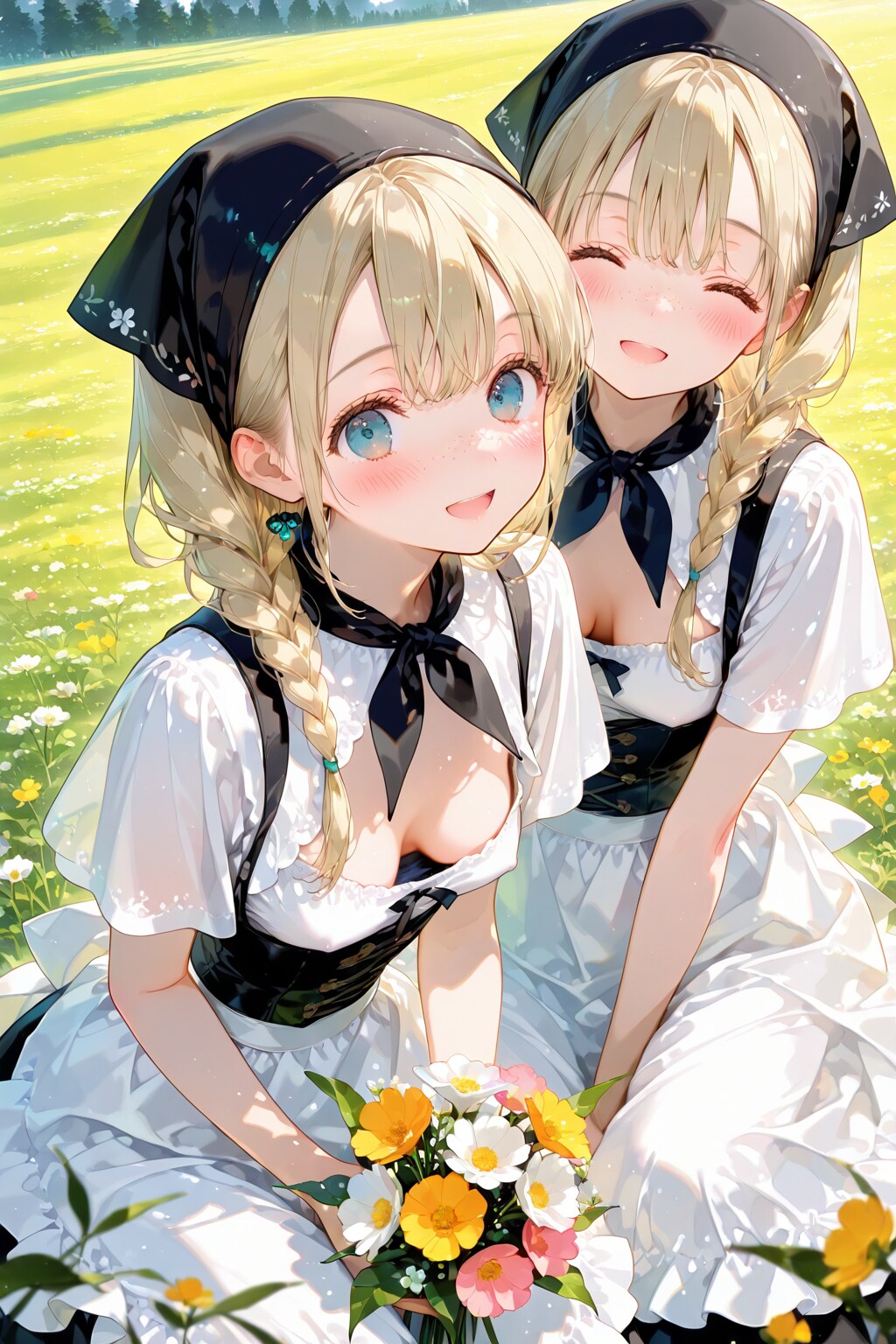お花つんできたよ