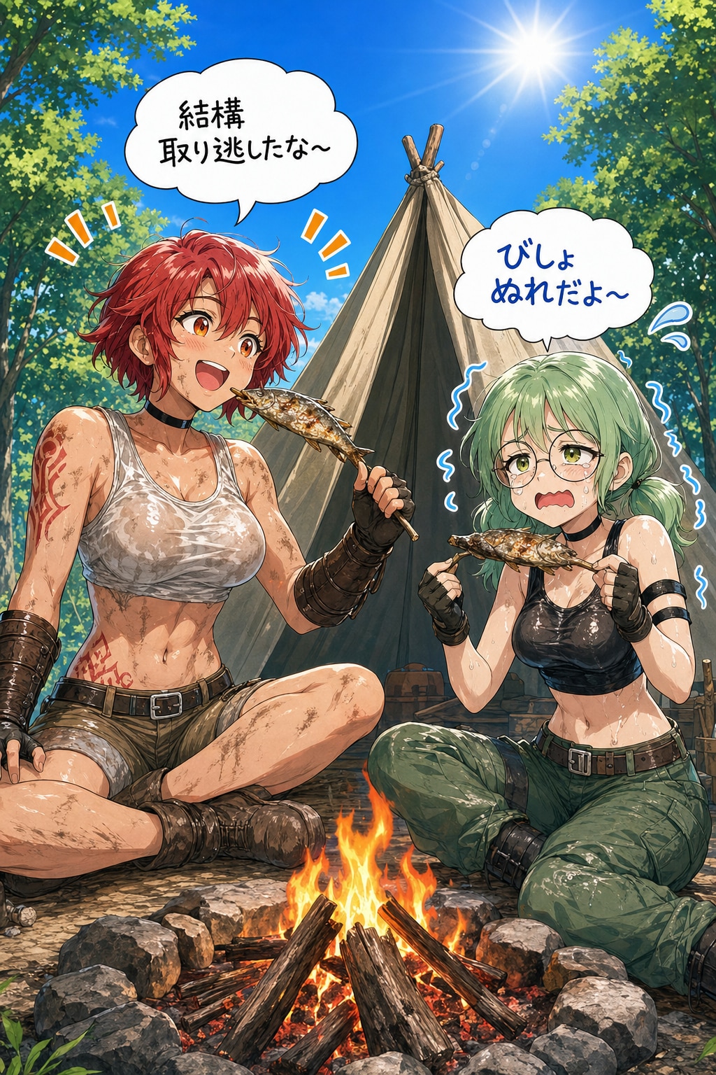 イリーナの魚釣り。