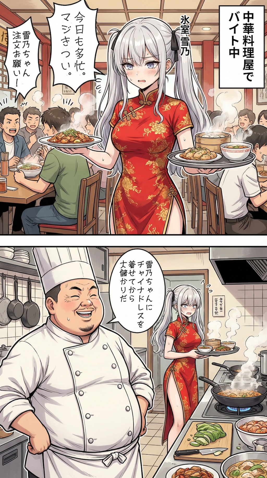 バイトをする一軍ギャルズ