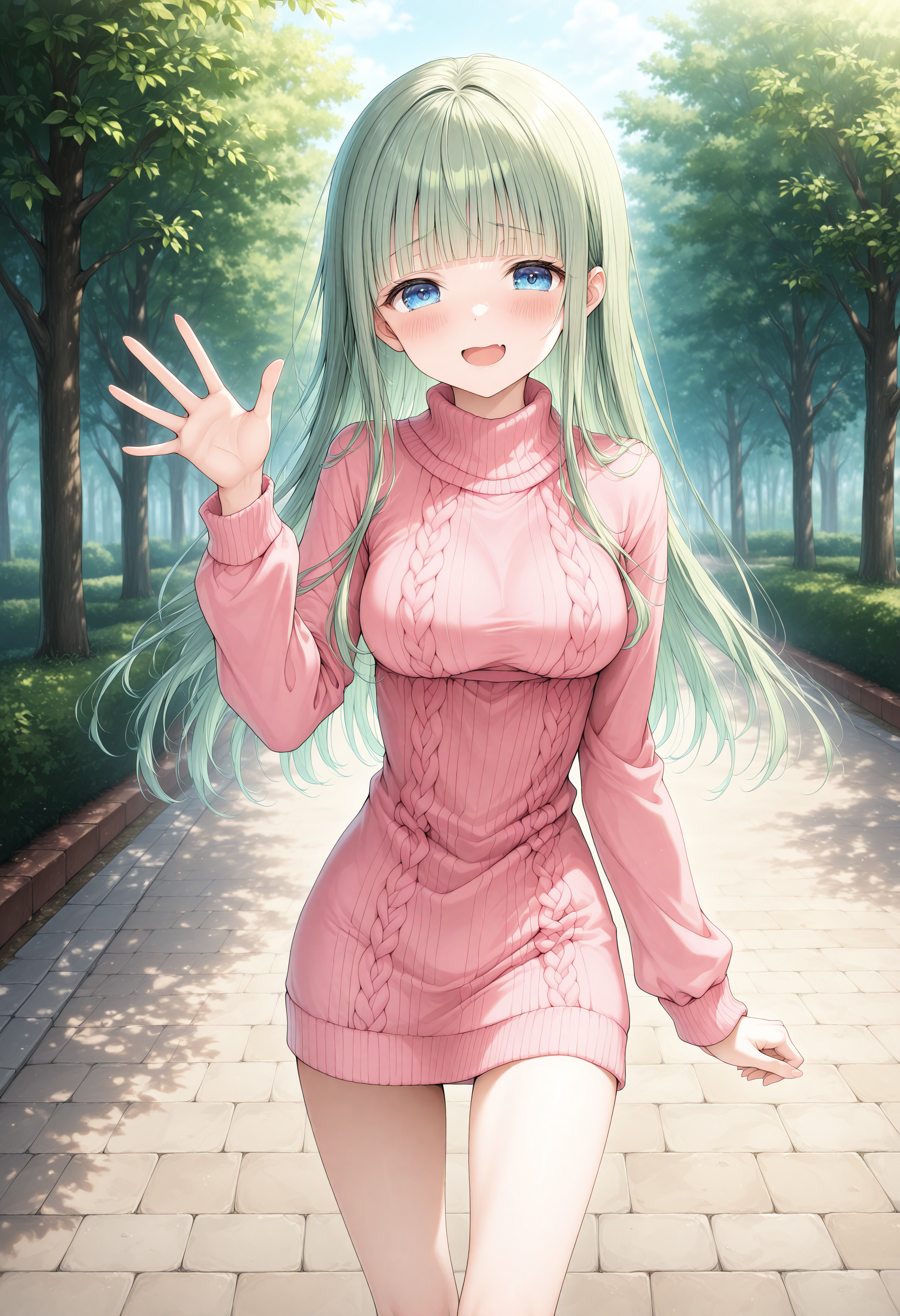 ニットワンピ