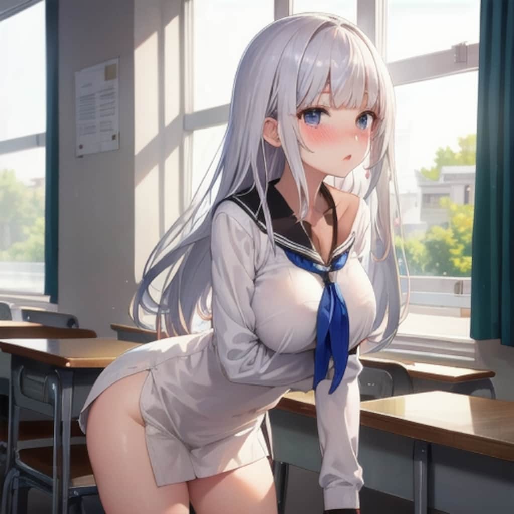 初生成の時の貴重な銀髪少女