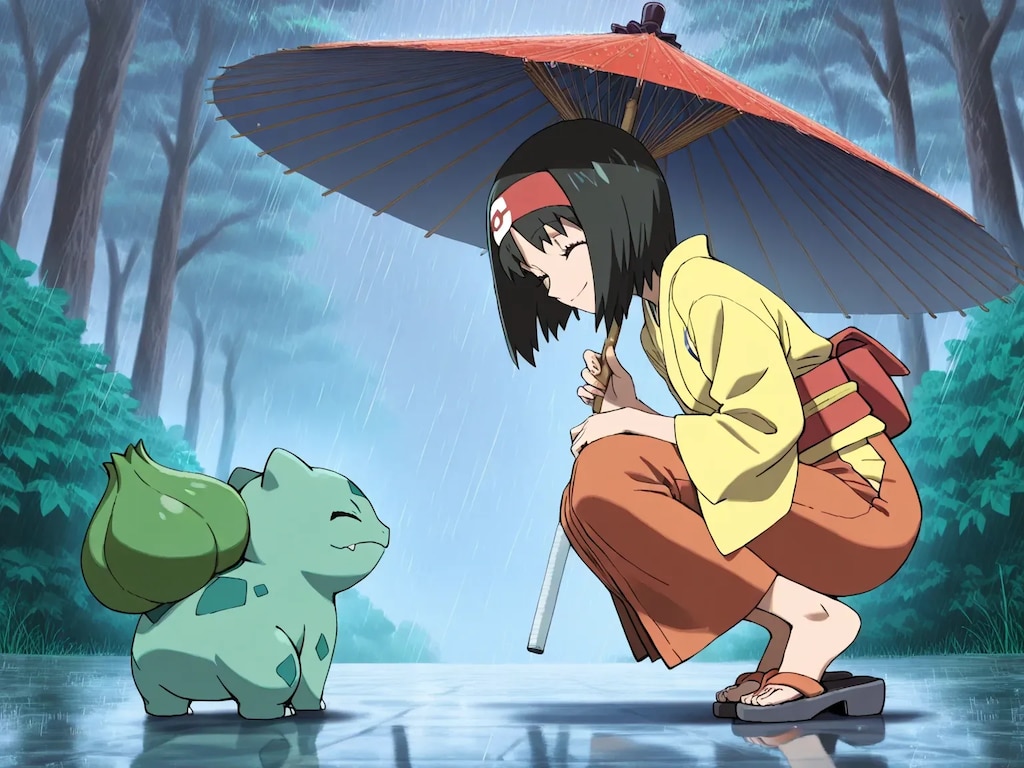 エリカとフシギダネ