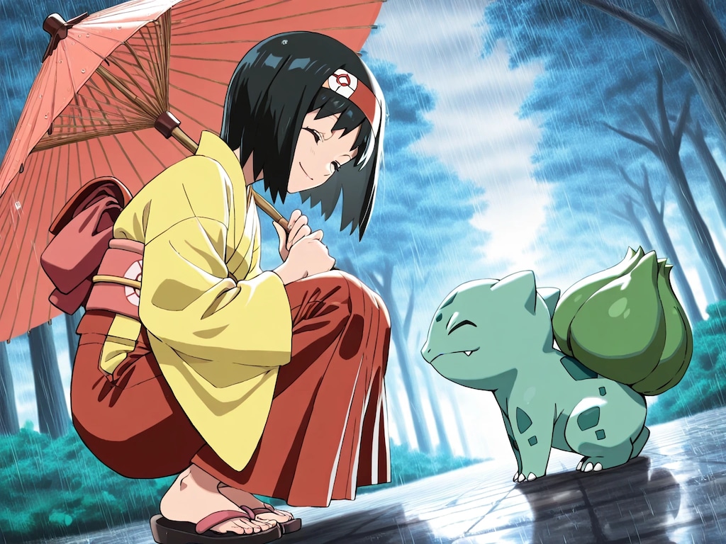 エリカとフシギダネ