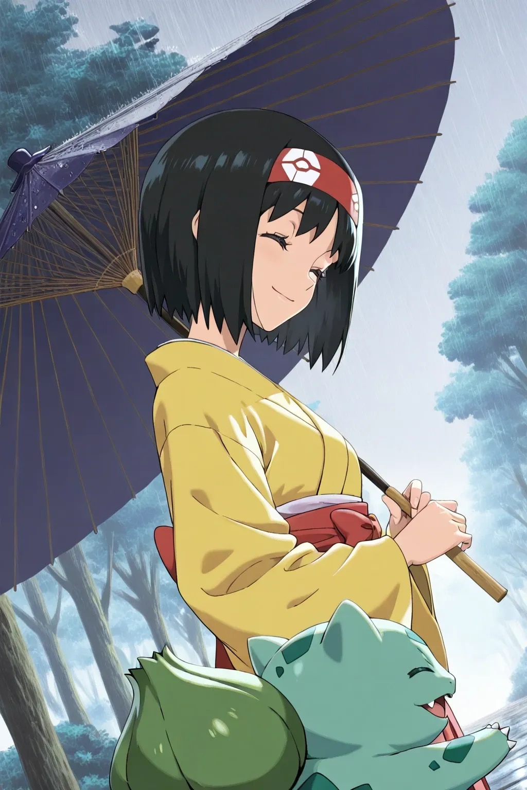 エリカとフシギダネ