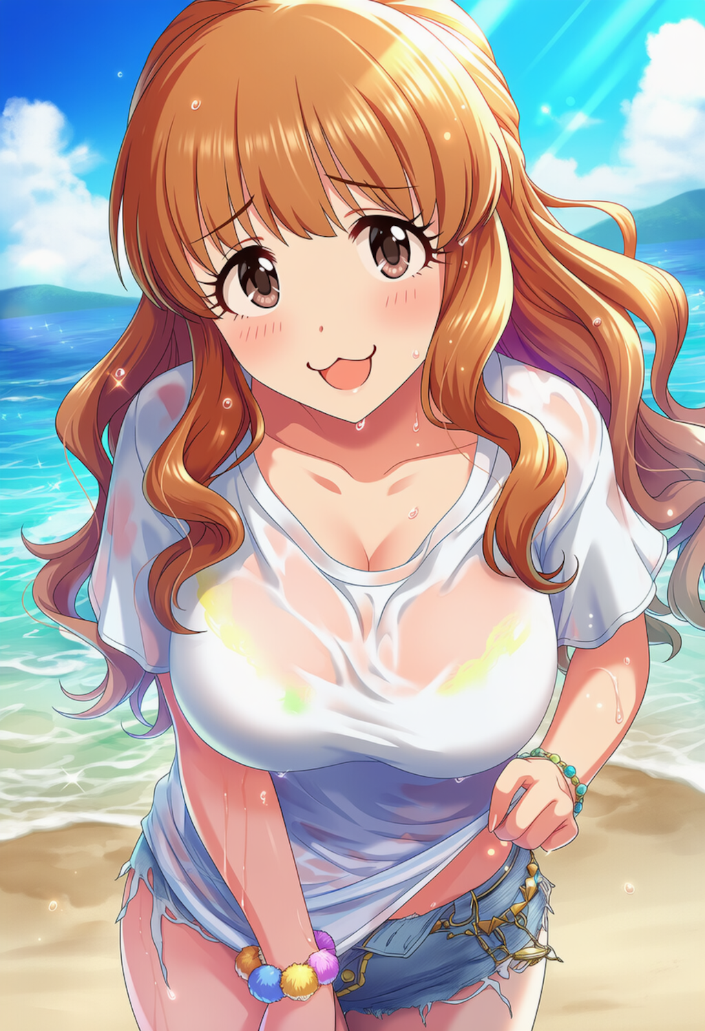 アイドル着衣水着グラビア５連発