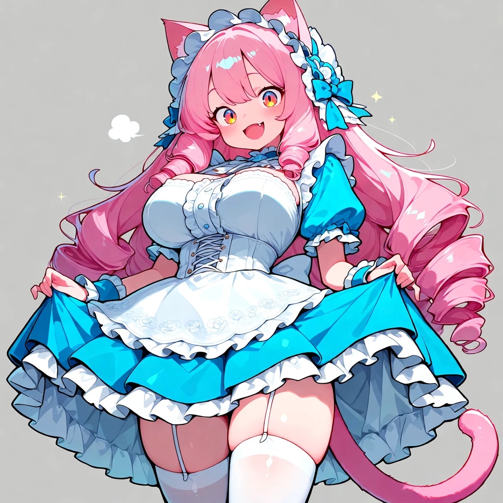 ドレスを着てご満悦の猫耳さん