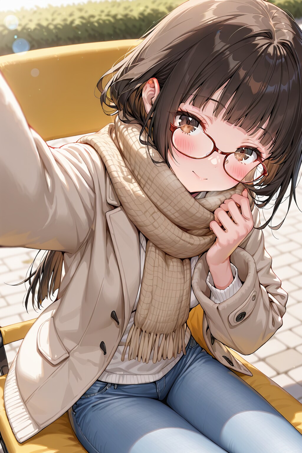 上目遣い | の人気AIイラスト・グラビア