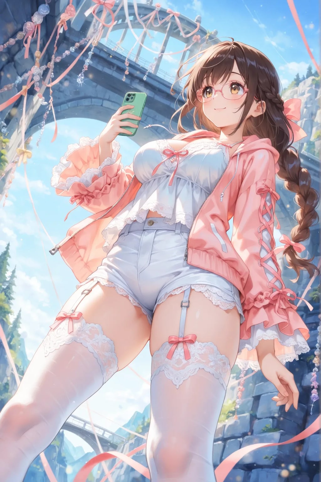 めがね橋に眼鏡っ娘