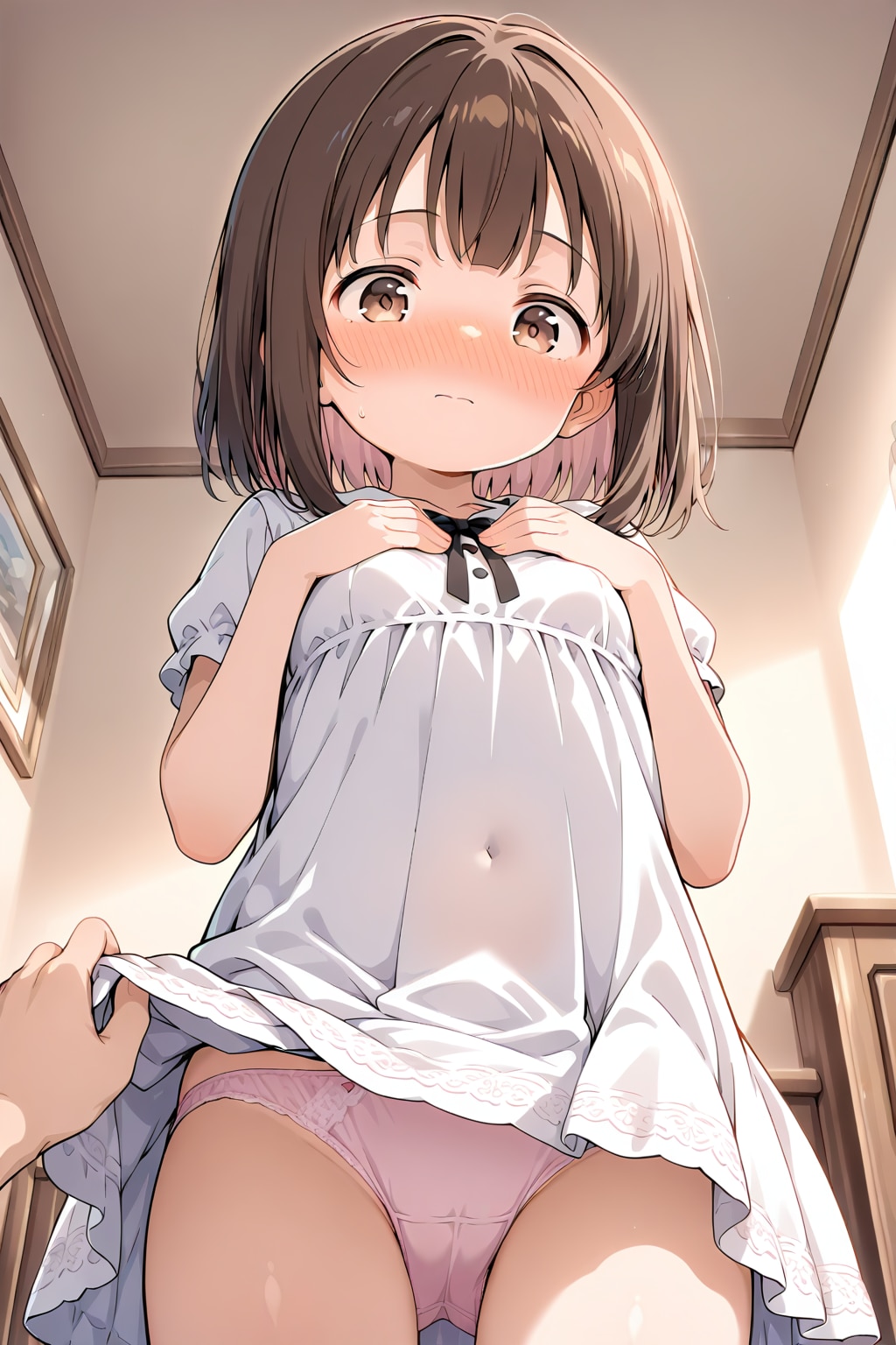 スカートめくり