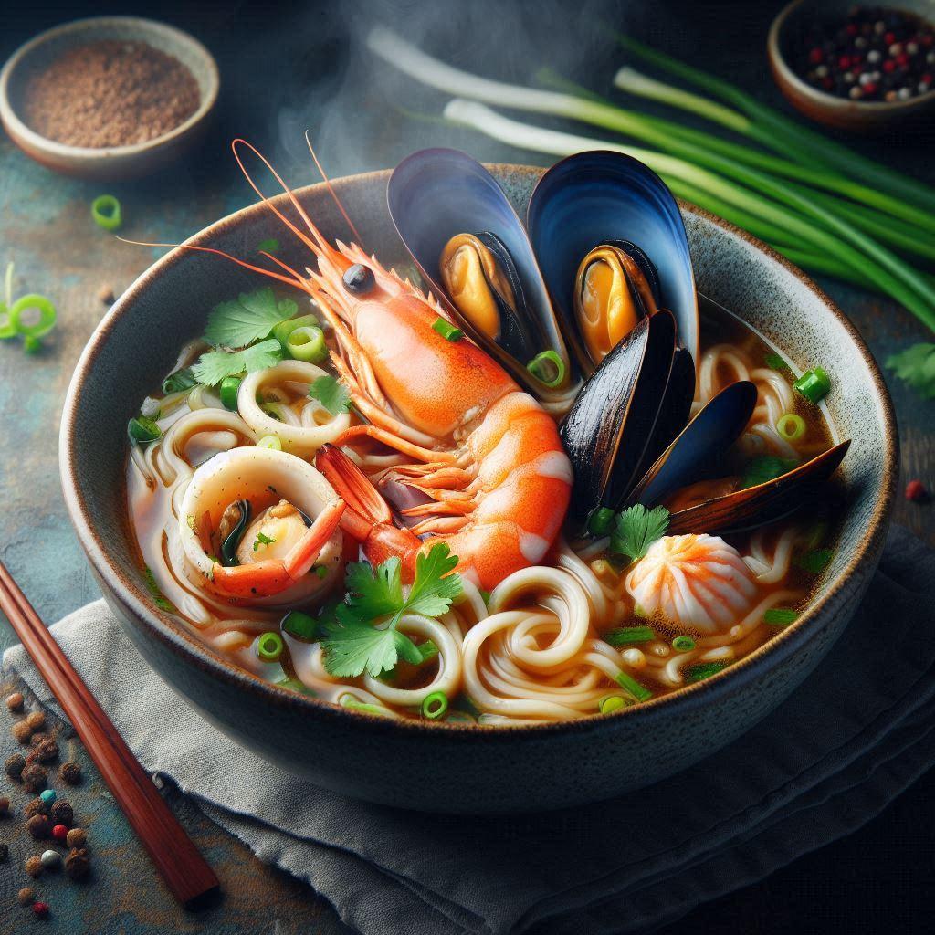 真剣に作ったseafood noodle | の人気AIイラスト・グラビア