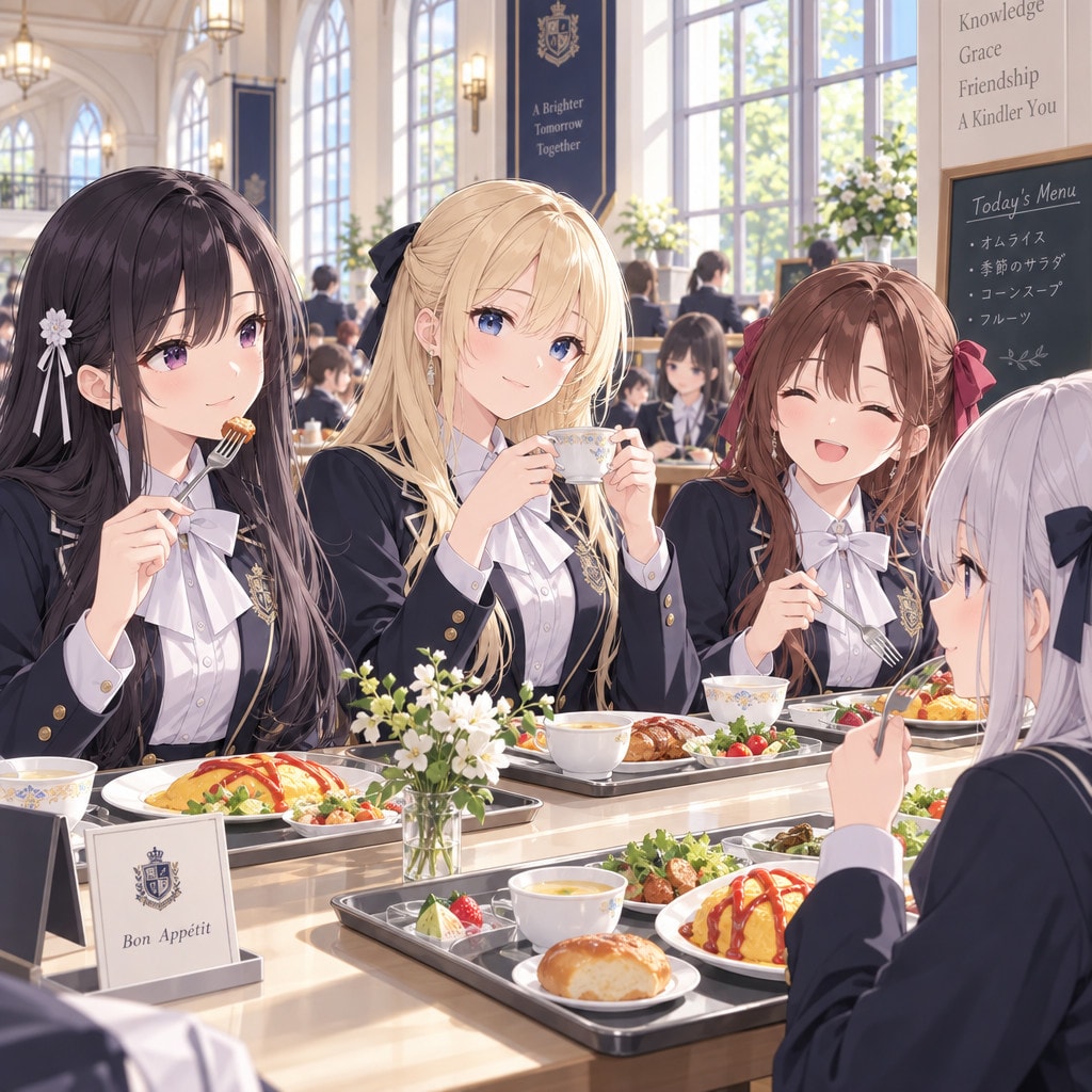 お優雅お清楚お嬢様お学食お風景 | の人気AIイラスト・グラビア