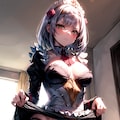 ノエル(原神) 透け乳首・たくしあげ・スリングショット・寄せ乳 3枚目