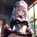 ノエル(原神) 透け乳首・たくしあげ・スリングショット・寄せ乳 4枚目