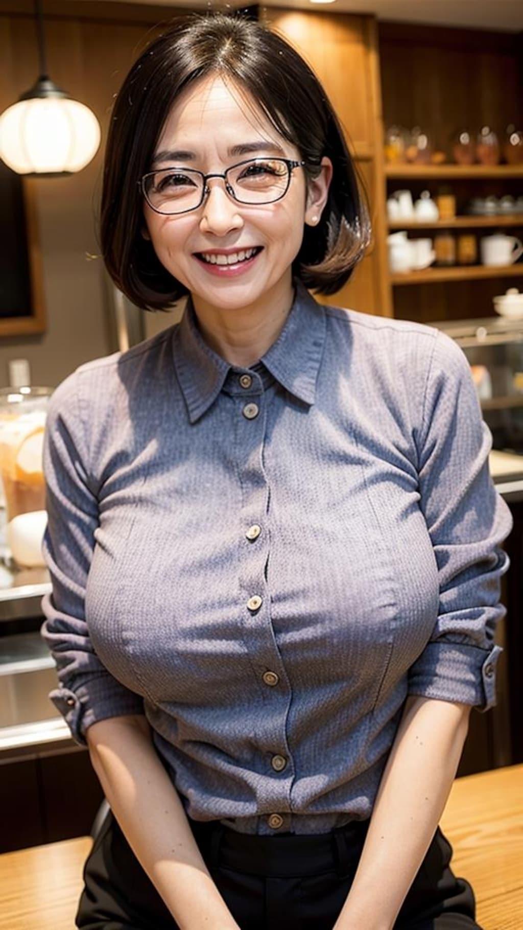 カフェで働く笑顔がすてきな奥さま特集！😊