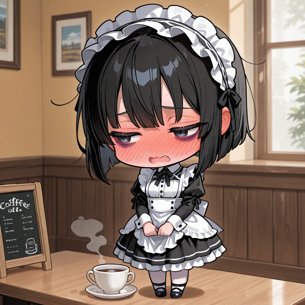 にいちゃん・・コーヒーとモニターなおしてこいって、ムリだよぅ・・・ | の人気AIイラスト・グラビア