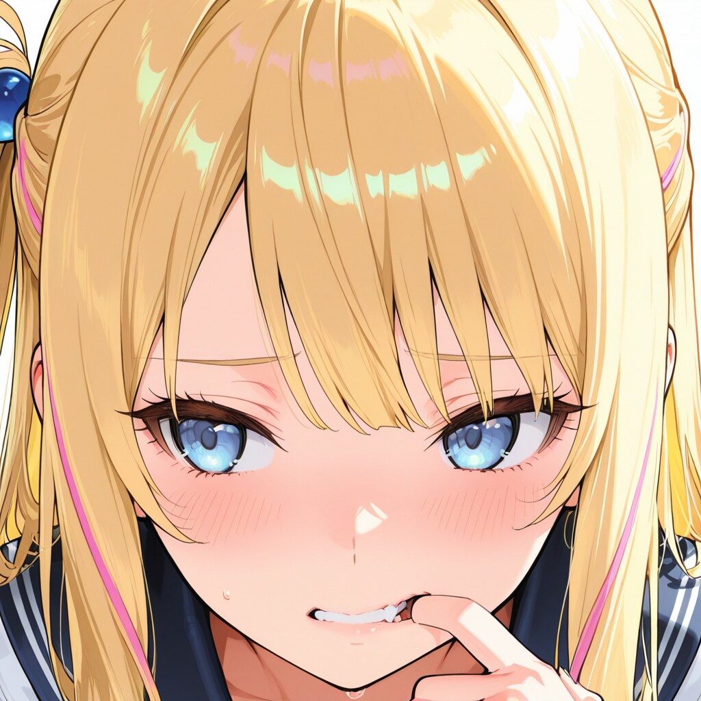 歯を見せる