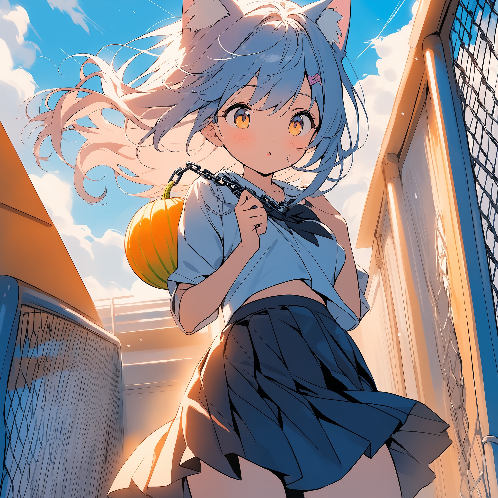 屋上 | の人気AIイラスト・グラビア