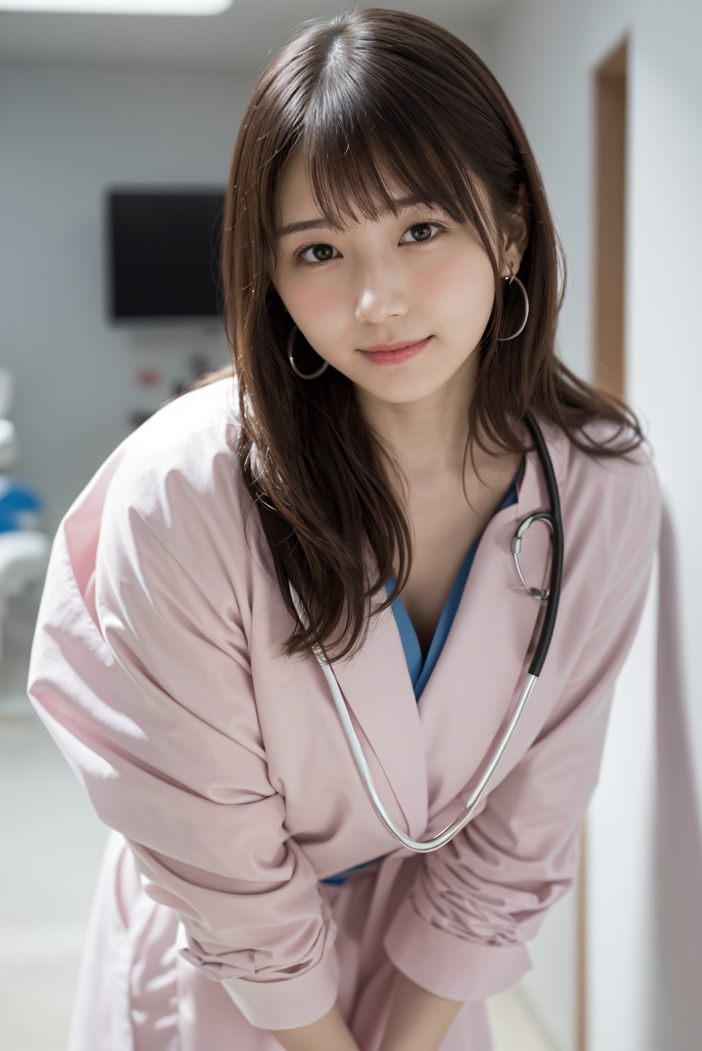 見つめる女医 2