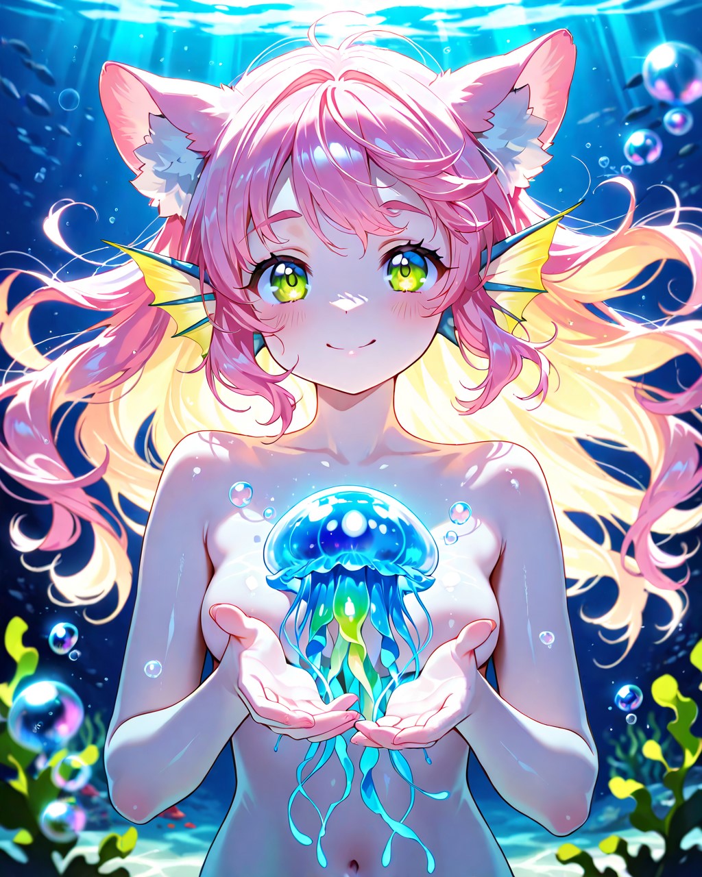 5枚）クラゲと人魚さん