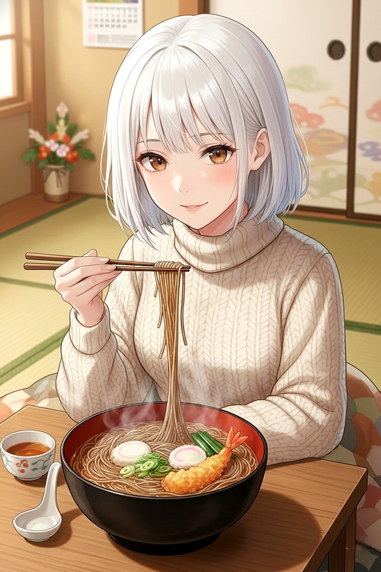 年越しそば | の人気AIイラスト・グラビア