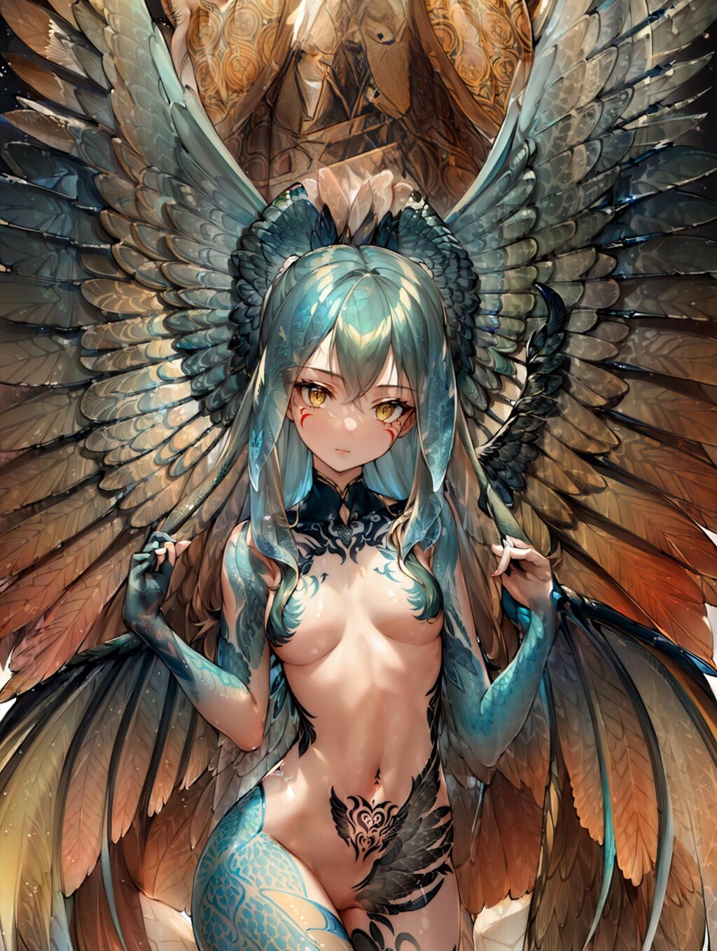 翼、ハーピー