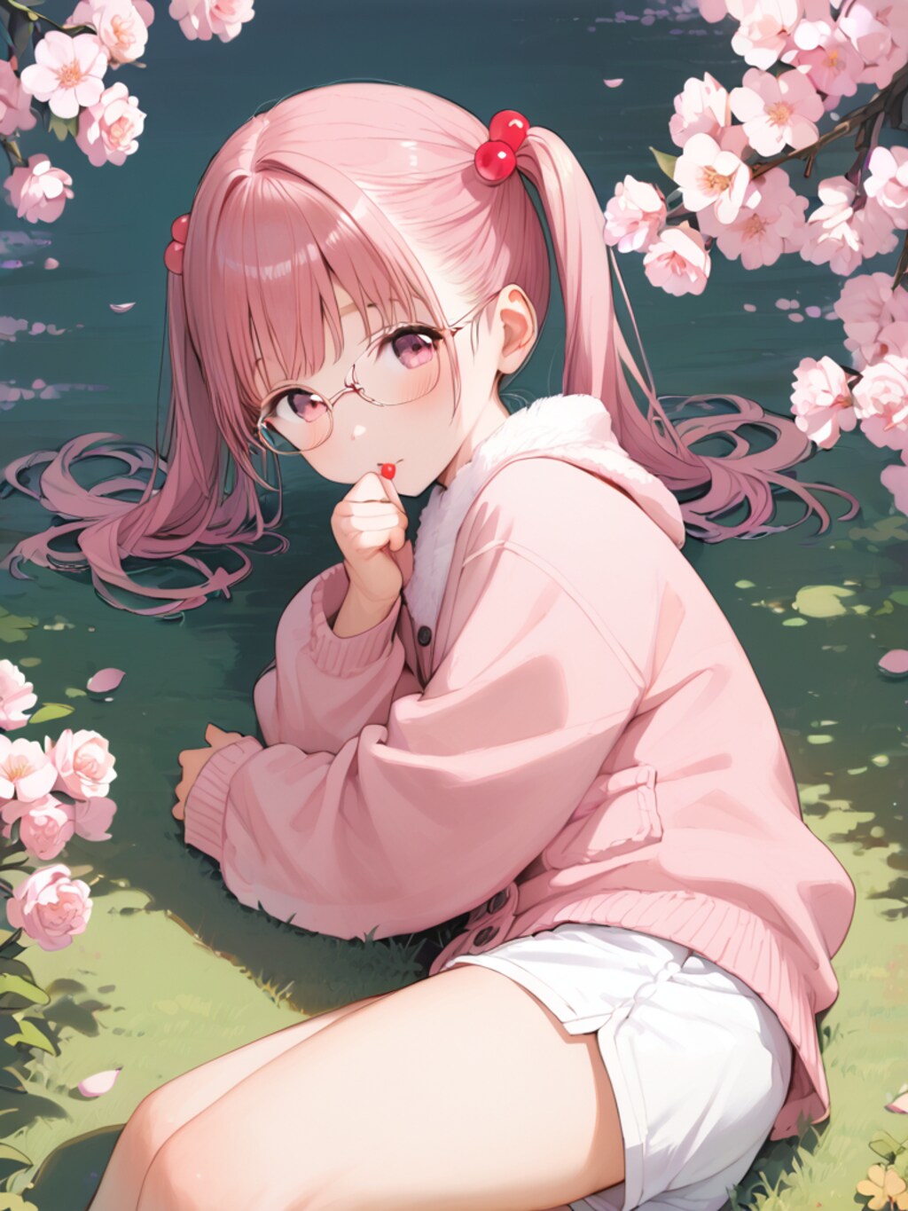 桜の花を擬人化（12枚）