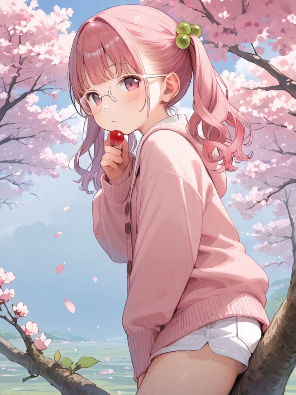 桜の花を擬人化（12枚）