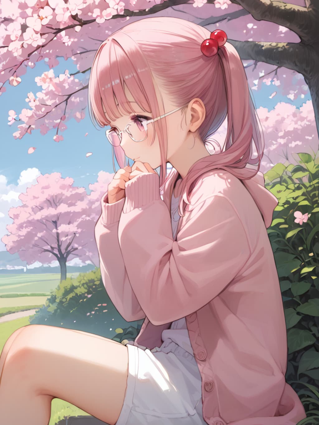 桜の花を擬人化（12枚）