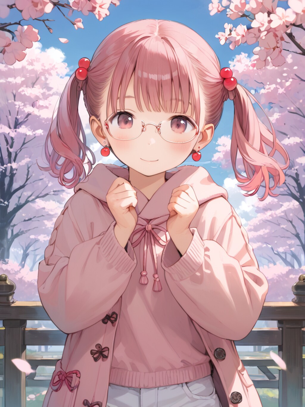 桜の花を擬人化（12枚）