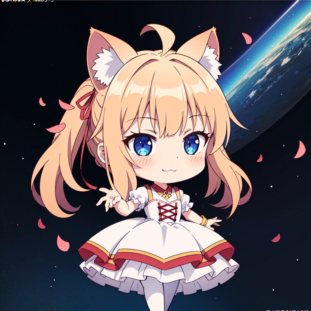 デフォルメ黒猫亜衣。