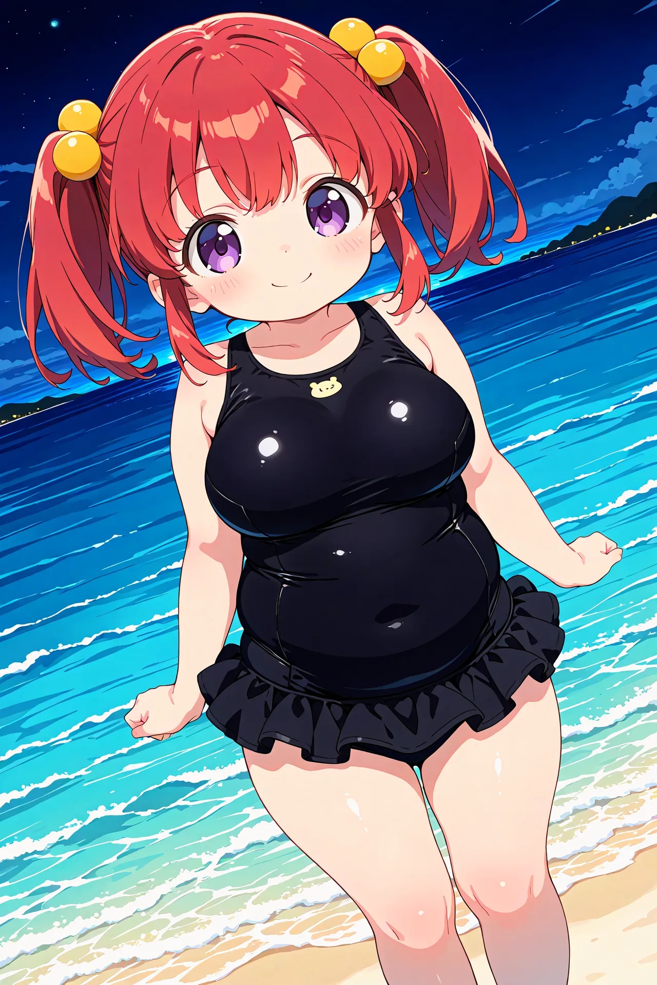 <おまけ> めぐみちゃんと夜の海