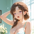 寝起きのオリキャラちゃん① 5枚目