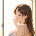 寝起きのオリキャラちゃん① 3枚目