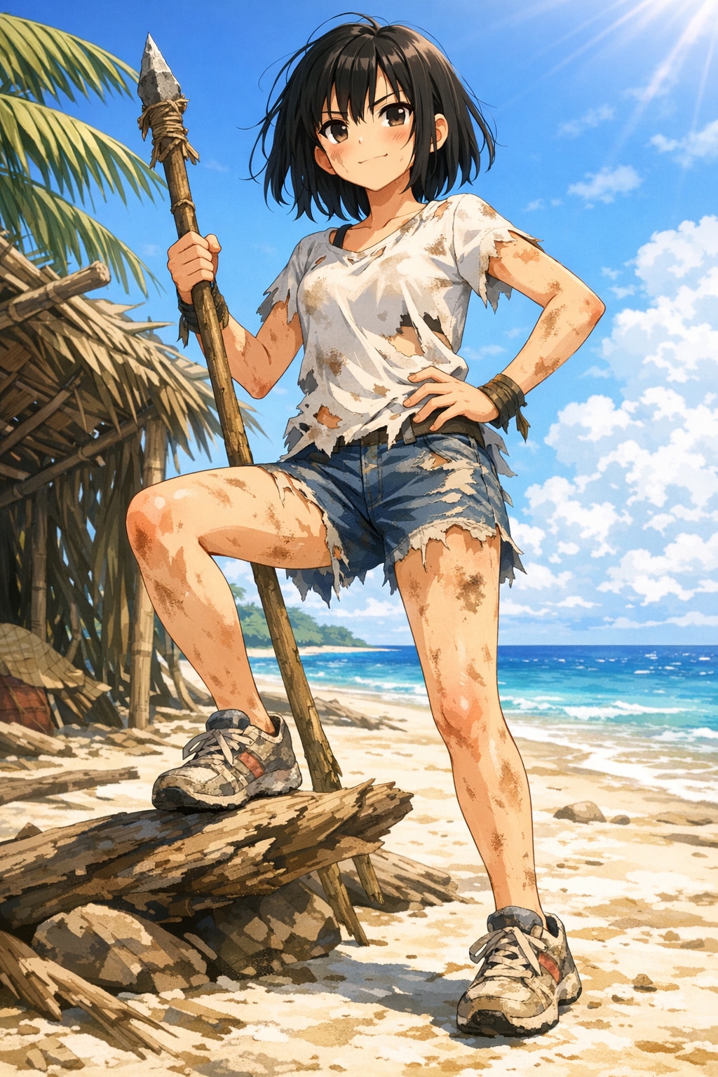 漂流した女の子 | の人気AIイラスト・グラビア