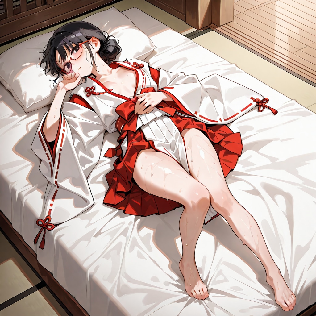巫女さんの御御足