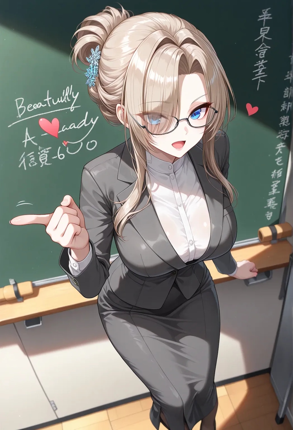 授業中ニーアさん