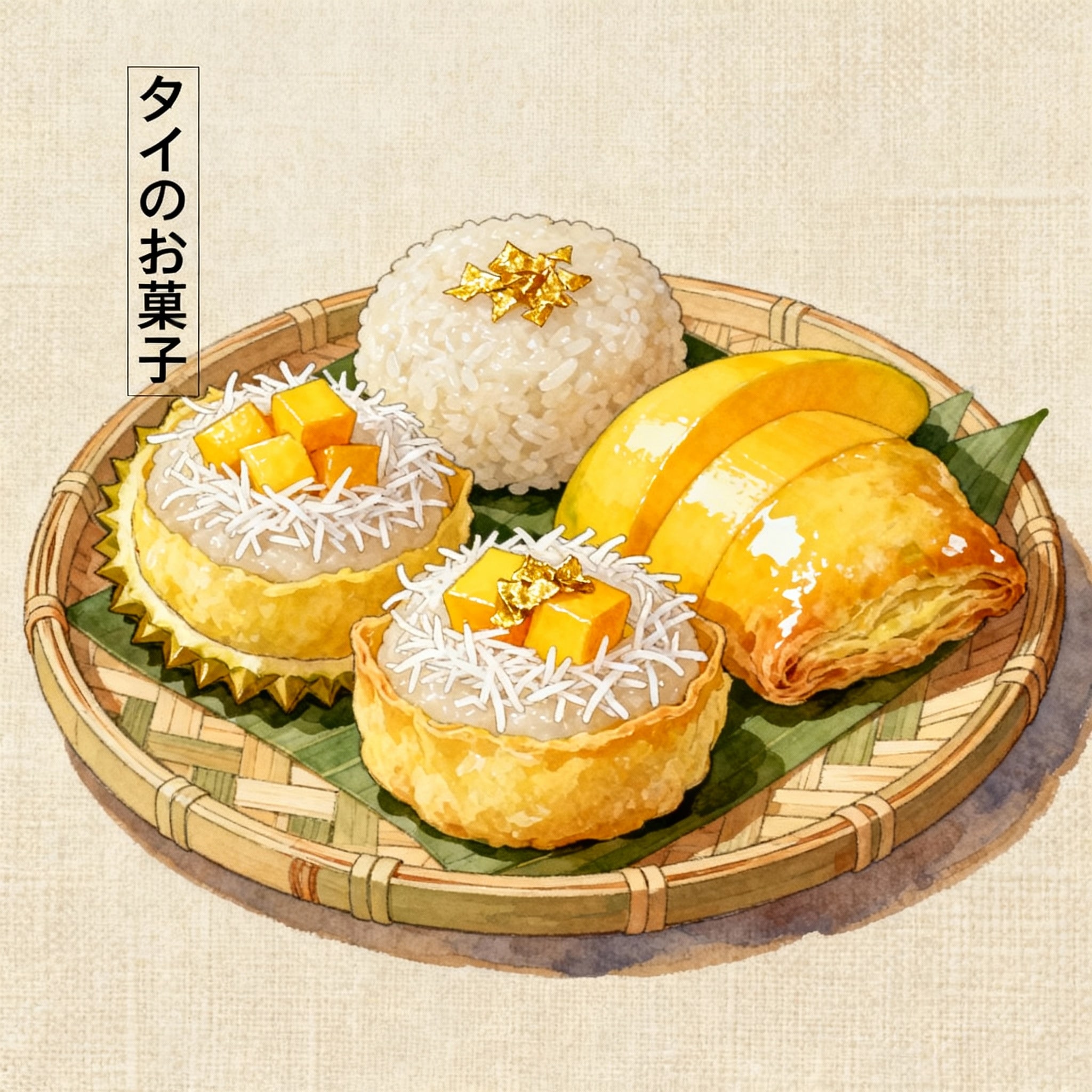 これタイのおかしらやない！上品ないなりずしと厚焼き玉子や！
