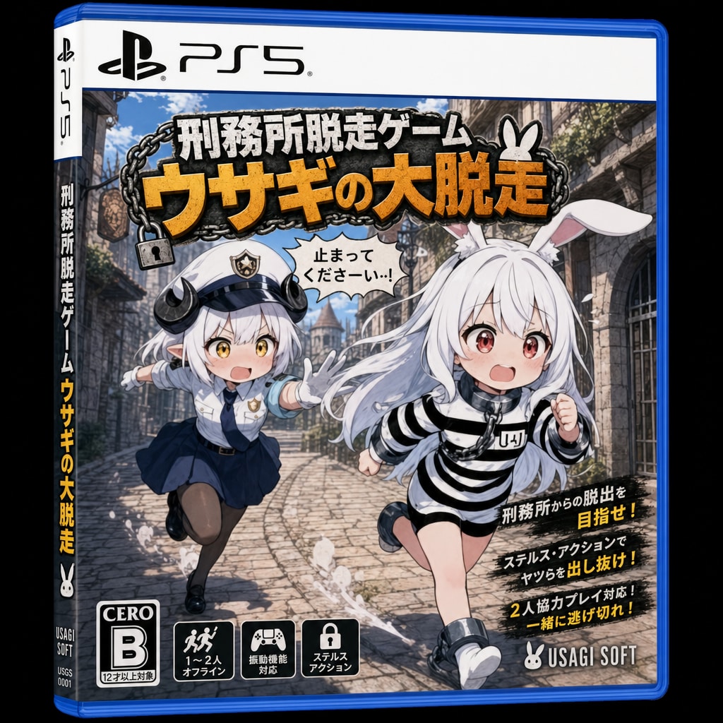 刑務所脱走ゲーム、ウサギの大脱走 | の人気AIイラスト・グラビア