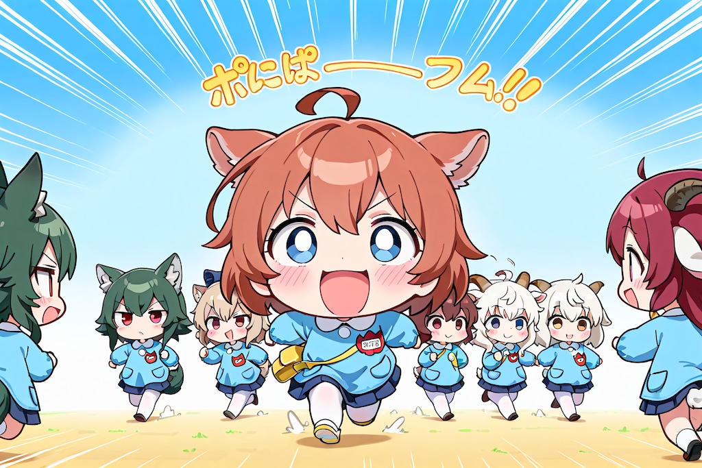 たくさんの狼とたくさんの子ヤギ