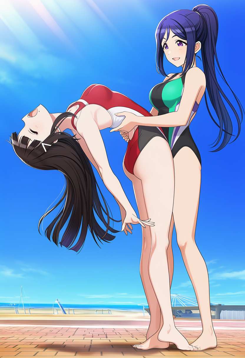競泳水着　後ろ反り82