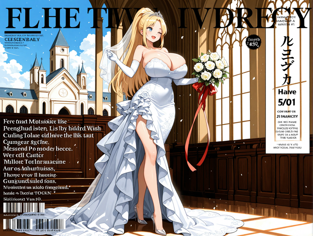 花嫁衣裳のアシュリーちゃん