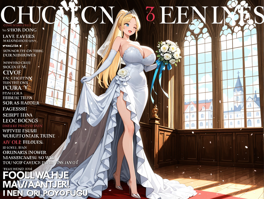 花嫁衣裳のアシュリーちゃん